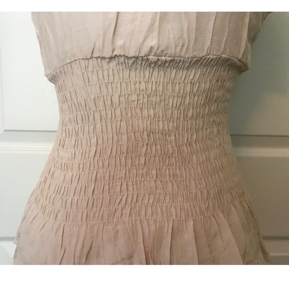 ‘Timing’ Brand Smocked Ruffled Top, Small - Picture 6 of 10